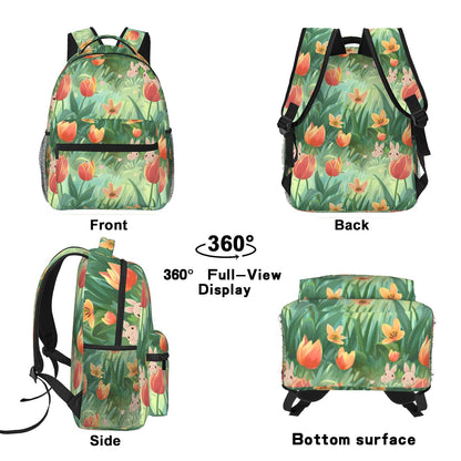 TRYYN Dragon Casual Backpack, Lightweight Laptop Bag Daypack, Cute Fire-Breathing Dragons Backpacks for Women Men Teens Students,Mystical Polyester Bookbag Gifts for School Work Travel Hiking