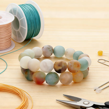 Zenkeeper 116-120 Pcs Amazonite Beads for Bracelet Jewelry Making 6 MM Natural Loose Amazonite Beads Gemstone Beads Round