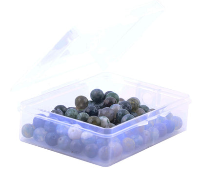 Natural Stone Beads 100pcs 10mm India Agate Round Genuine Real Stone Beading Loose Gemstone Hole Size 1mm DIY Smooth Beads for Bracelet Necklace Earrings Jewelry Making (India Agate, 10mm)