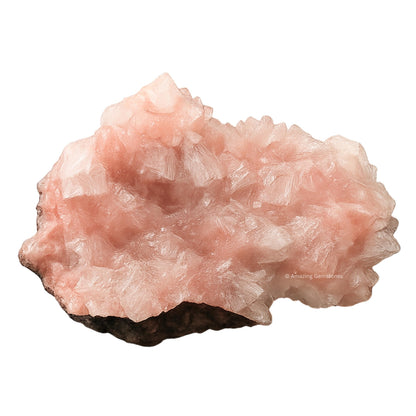 Amazing Gemstone Pink Heulandite Crystals&Healing Stones Mineral Specimen - Premium Semi Precious Gem Stones for Spiritual Growth - Healing Crystals Geodes Clusters for Meditation,Chakra Balance