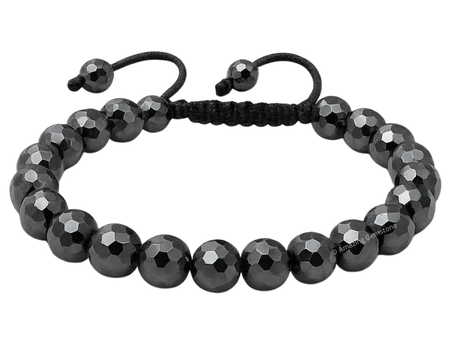 Amazing Gemstone Hematite Bracelet for Women - Chakra Mens Bracelet Protection Crystals and Healing Stones - Blessing Bracelet Spiritual Meditation Gift Christmas Stocking