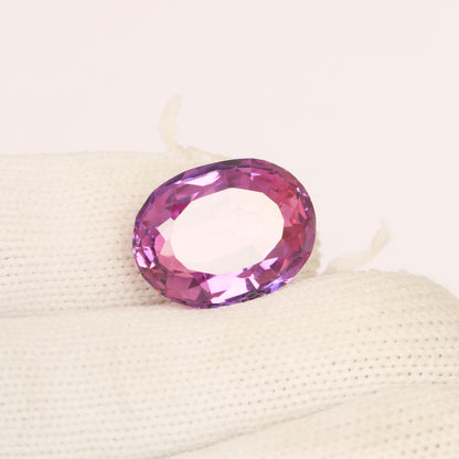 REAL-GEMS Natural 15.55 Carat Pink Kunzite Oval Cut Translucent Certified Loose Gemstone for Jewelry Making