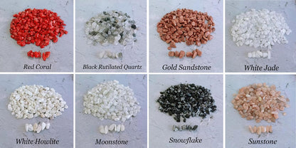 LAIDANLA Sunstone 400pcs Natural Chip Stone Beads 5-8mm Healing Crystal Irregular Gemstones Drilled DIY Loose Rocks Bead Crystal for Bracelet Earrings Necklace Jewelry Making Crafting