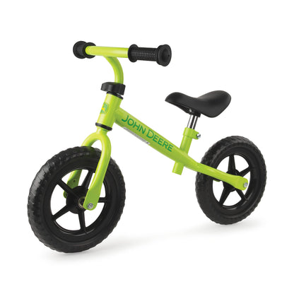 TOMY John Deere Toddler Balance Bike – 10" Girls' and Boys' Bike — Sturdy and Lightweight Kid's Bike - Toddler Bike with Adjustable Handle Bars and Seat - Green - Ages 2 Years and Up