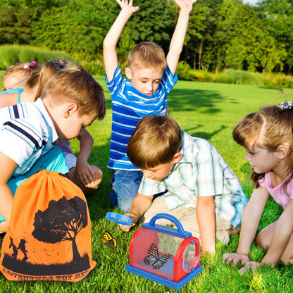 ESSENSON Outdoor Explorer Kit & Bug Catcher Kit with Binoculars, Compass, Magnifying Glass, Critter Case and Butterfly Net Great Toys Kids Gift for Boys & Girls Age 3-12 Year Old Camping Hiking