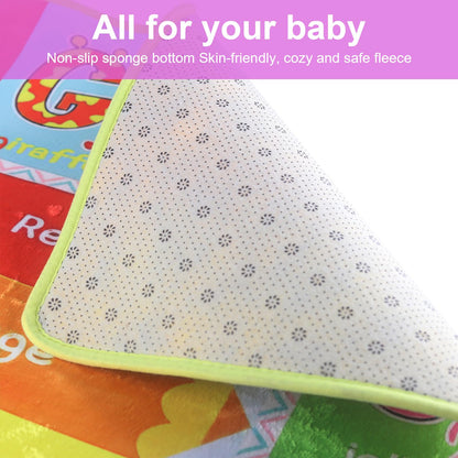 chunsemeiju Baby Play Mat for Floor, Non-Slip Playmat for Toddlers & Infants, Extra Thick Large Padded Educational ABC Kids Rug for Crawling & Playing Super Soft Plush Surface to Keep Safe(40"x60")