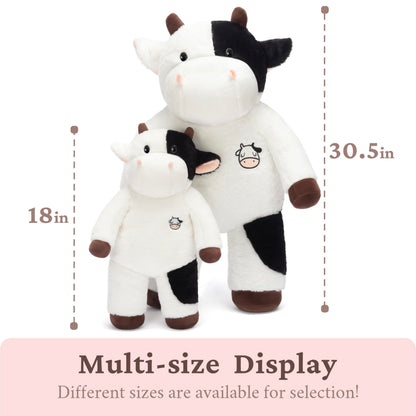 IKASA Big Cow Stuffed Animal Plush Toy,18" Large Soft Plushy Fluffy Toys, for Kids Girls Boys
