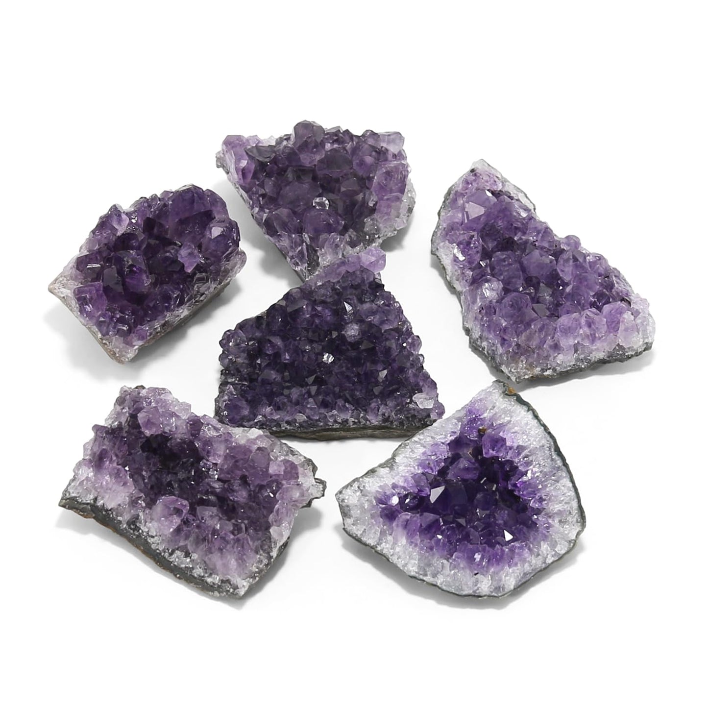 Nvzi Natural Amethyst Crystal Stone, Meditation Aid, Energy Cleansing, Sleep & Stress Relief, Healing Crystals for Feng Shui Decor, Energy Healing Tool (0.15lb)