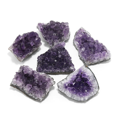 Nvzi Natural Amethyst Crystal Stone, Meditation Aid, Energy Cleansing, Sleep & Stress Relief, Healing Crystals for Feng Shui Decor, Energy Healing Tool (0.15lb)