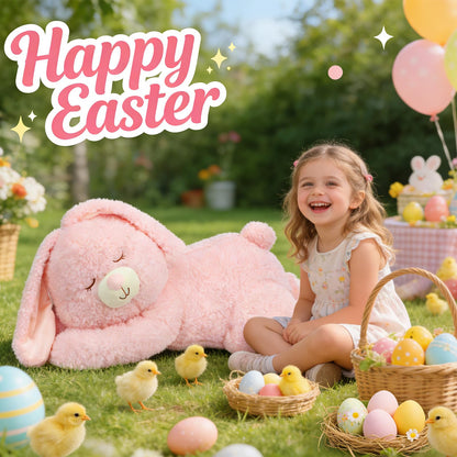 Cudhug Large 31.5" Bunny Stuffed Animal, Giant Easter Plush Bunny, Jumbo Soft Rabbit Toy Birthday Party Gifts for Kids Girls Boys