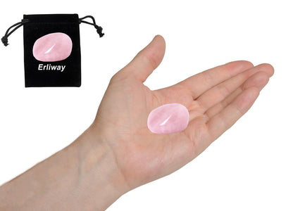 Rose Quartz Healing Crystal Stones, 1.25-2.0" Large Reiki Healing Gemstones Natural Tumbled Polished Stones for Energy Witchcraft Therapy Meditation