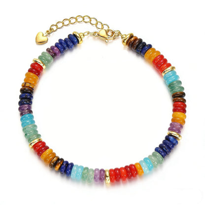 Korotho Chakra Bracelet for Women, Crystals and Healing Stones Crystal Bracelet Anxiety Relief Items Gifts 7 Chakra Bracelets Pulseras Para Mujer Spiritual Bracelets for Women Trendy