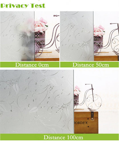 Niviy Window Privacy Film Static Cling Non-Adhesive Window Film Frosted Glass Bathroom Door Decoration Privacy Covering (17.7"x 78.7")
