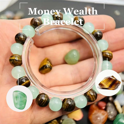 Long tiantian Crystal Money Bracelets for Women Wealth Attraction Green Jade Feng Shui Luck Bracelets Healing Protection Jewelry Spiritual Friend Birthday Jewelry Gifts