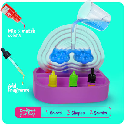 Dan&Darci Unicorn Soap Making Kit - Girls Crafts DIY Project Age 6+ Year Old Kids - Unicorn Girl Birthday Gifts - Science Activity Teenage Gift - Make Your Own Soap - Craft Toys Ages 6 7 8 9 10 11 12