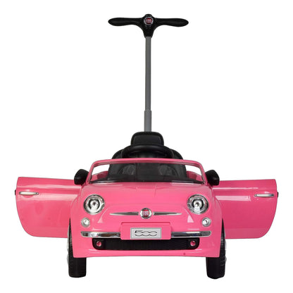 Best Ride On Cars Fiat 500 Push Car, Pink, Large
