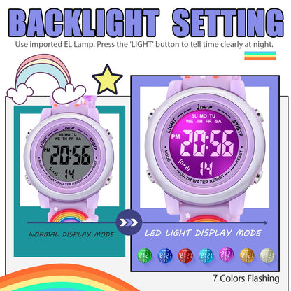 VAPCUFF Toys for Girls Age 3-12, Kids Watches for Girls Fun Toys for 6 7 8 9 10 11 12 Year Old Girls Popular Gifts for 6 7 8 9 10 11 12 Year Old Girls - Unicorn Purple