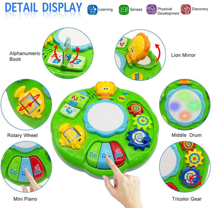 Magic Star Learning Table, Baby Activity Center & Interactive Play Table, Grow-with-Me Musical Activity Center for Infants & Toddlers 6–12 Months, Baby Activity Center Toy for Boys & Girls 1 2 3 Years