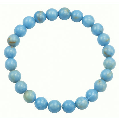 Amazing Gemstone Crystal Bracelet for Women Men's Gifts - Protection Healing Crystal Bracelet - 8mm Gemstone Beaded Stretchable Bracelet Pulseras Para Hombres Mujer Stocking Stuffers Mothers Day Gift (Angelite)