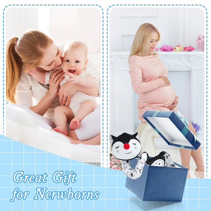 FATI Car Seat Toys for Babies 0-6 Months, Black and White High Contrast Baby Spiral Carseat Toy for Infant 0-3, 3-6 Newborn, Stroller Toys for 0 3 6 9 12 Months Baby Ideal Gift