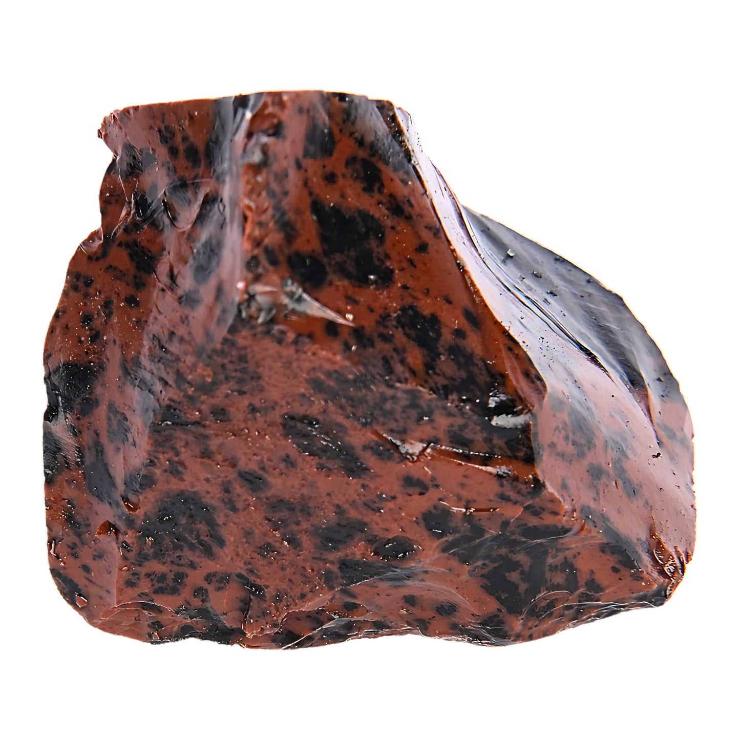 ANAYA AGATE Mahogany Obsidian 2 Pcs Raw Crystals Rough Gemstones w/Authenticity Card, Velvet Pouch - Large 1.25–2.0" Raw Stones for Tumbling, Cabbing, Polishing, Cutting Natural Healing Crystals for Home Decor, DIY Stones