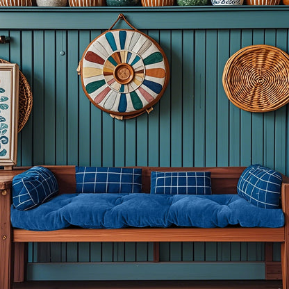RDMTZD Custom Bench Cushions, Furniture Cushion, Indoor/Outdoor Non-Slip Tufted Swing seat Cushions, Piano Bench/Sofa Cushions, Indoor/Outdoor Patio