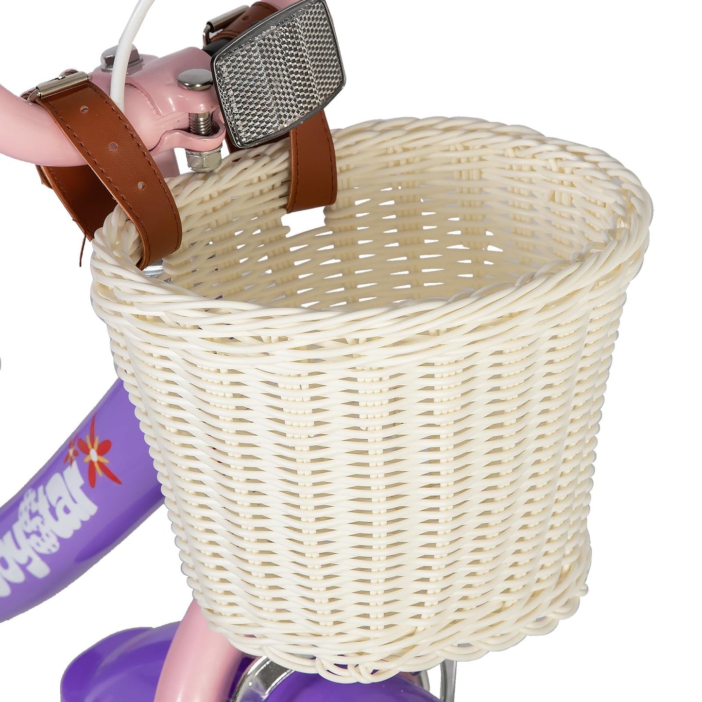 JOYSTAR Unicorn 16 Inch Kids Bike for 4-6 Years Old Princess Girls Bike with Doll Bike Seat Training Wheels Basket Streamer Children Bicycle Purple