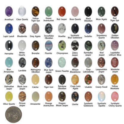 Wholesale Lot 24pcs Multi-color 16mm Gemstone Oval Cab Cabochon For Jewelry Making