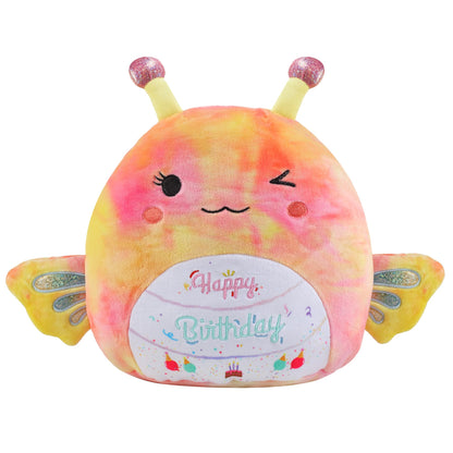 AWNOGKUE Stuffed Animal Butterfly Plush Toys 14 Inch Soft Unicorn Plushies Pillow Cute Rainbow Plushies Room Decoration Birthday Gifts for Kids Toddlers Girls and Boys (Large Butterfly)