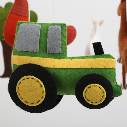 Farm Animal Mobile for Crib - A Colorful Baby Farm Mobile with Animals and barn