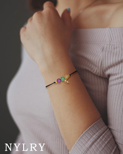 nylry Healing Crystal Zodiac Bracelets for Women Men 12 Constellation Bracelet Natural Stone Chakra Zodiac Sign Beaded Bracelets Astrology Birthday Healing Crystals Jewelry Gifts-Virgo