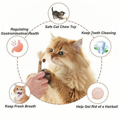 Cat Chew Toys Cat Toys, Silvervine Sticks for Cats Teeth Cleaning Rope, Kitten Teething Dental Care, Kitty for Indoor Cats Increase Appetite, Enhances Oral & Dental Health (21 Pack)