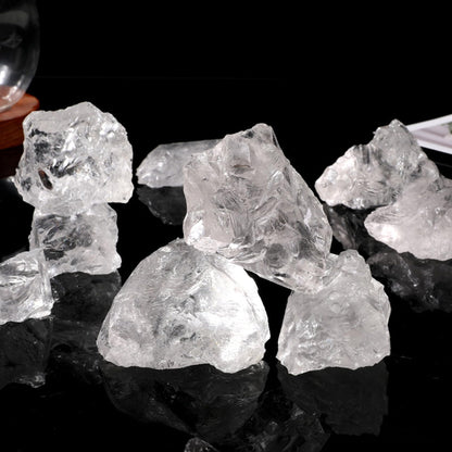 Clear Quartz Raw Crystals Healing Crystals Natural Rough Stones 1.2-2" for Tumbling, Fountain Rocks, Yoga, Meditation, Polishin, Gift 13