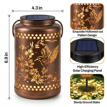 Hummingbird Solar Lanterns Outdoor Waterproof with Ground Stake - Unique Gifts for Women Mom, Mothers Day Gifts - Birthday for Women,House Warming Gift New Home - for Garden Patio Yard Porch Lawn