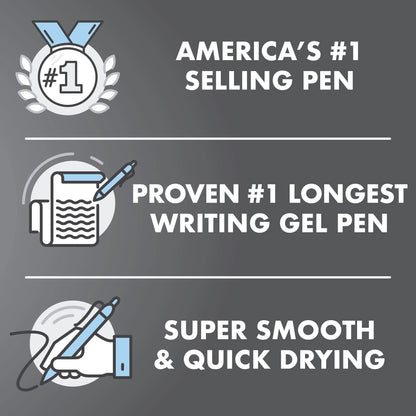 PILOT G2 Premium Refillable & Retractable Rolling Ball Gel Pens, Fine Point, Blue Ink, 12-Pack (31021)
