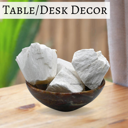 Amazing Gemstone Scolecite Raw Crystals and Healing Stones, Natural Rocks For Tumbling - DIY Raw Stones And Crystals (1 Piece)