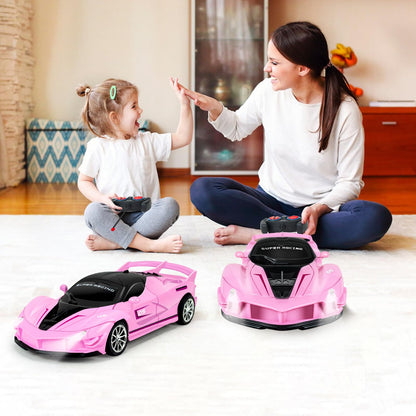 Bloolilies Remote Control Car for Girls, 1:18 Scale Hobby Rc Cars Toys for Kids Toddlers Age 3 4 5 6 7 8-12 Year Old- Model Sports Racing Car with Headlights Birthday Gift, Pink