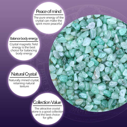31 inches Chip Stone Loose Gemstones Beads Drilled Strand for Jewelry Making Bracelet Necklace Earrings Crafts (Green Aventurine)