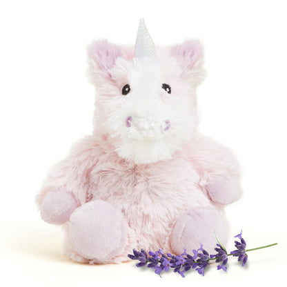 warmies Junior Microwavable & Weighted Stuffed Animals, Unicorn - Heated Stuffed Animal Plushie for Warmth & Comfort - Cute Soft Plush Toys for Adults & Children (Boys, Girls, Babies & Toddlers)