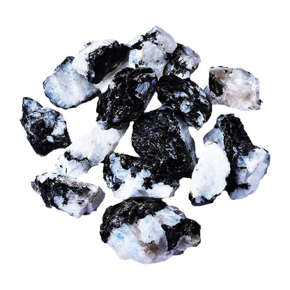 Raw Crystals, Large 1.2-2.0" Healing Crystal Natural Rough Stones for Intuition,Chakra,Meditation,Decoration,Polishing,Energy Work (Zebra Agate, 3.5oz-1.2-2.0"raw Crystals)