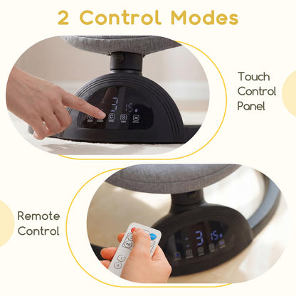 Baby Swings for Infants, Portable Baby Swing for Indoor and Outdoor, Bluetooth Baby Swing with Music Speaker, 5 Point Harness Belt, 5 Speeds and Timing