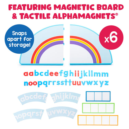 Educational Insights ABC Arc Mat AlphaMagnets Small Group Set - Alphabet Magnets for Kids, Magnetic Spelling Set & Letter Learning Board, Classroom or Homeschool ABCs Activity for Kids Ages 3-5
