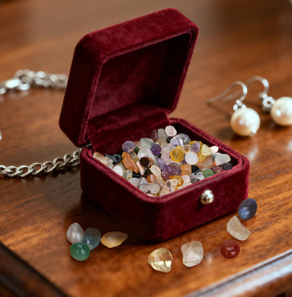 Rahato 400Pcs+ Crystals Set, 30 Kinds+ Crystals Bulk and Minerals Science Kit, 1.5lbs Healing Stones for Kids, Rocks for Tumbling, Crushed Stones