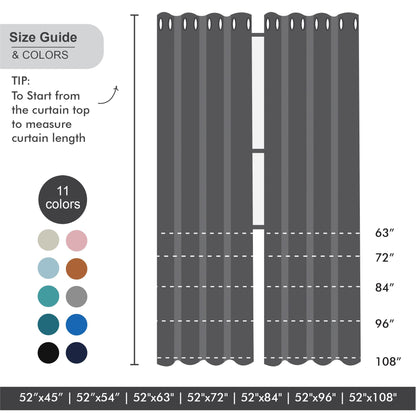 SMILE WEAVER Grey Blackout Curtains for Living Room 63 Inch Long 2 Panels,Room Darkening Curtain-Star Print Design Noise Reducing Thermal Insulated Light Blocking Bedroom Window Drapes