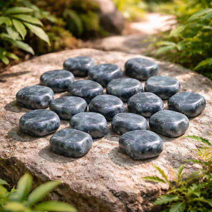 Crocon® 1LB Larvikite Tumbled Stones and Crystals bulk 2000+ Carats Natural Crystal Kit for Reiki Healing Crystal Polished, Tumble Stones, Chakra Balancing, Reiki Gift, Home Decor Size : 2025 mm"