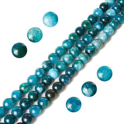 60pcs 6mm Apatite Beads Natural Gemstone Beads Round Loose Beads for Jewelry Making