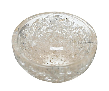 Amazing Gemstone Clear Quartz Orgonite Orgone Crystal Gemstone Bowl - 3" Orgonite Clear Quartz Crystal Bowl for Meditation, Crystals and Healing Stones Gift and Protection