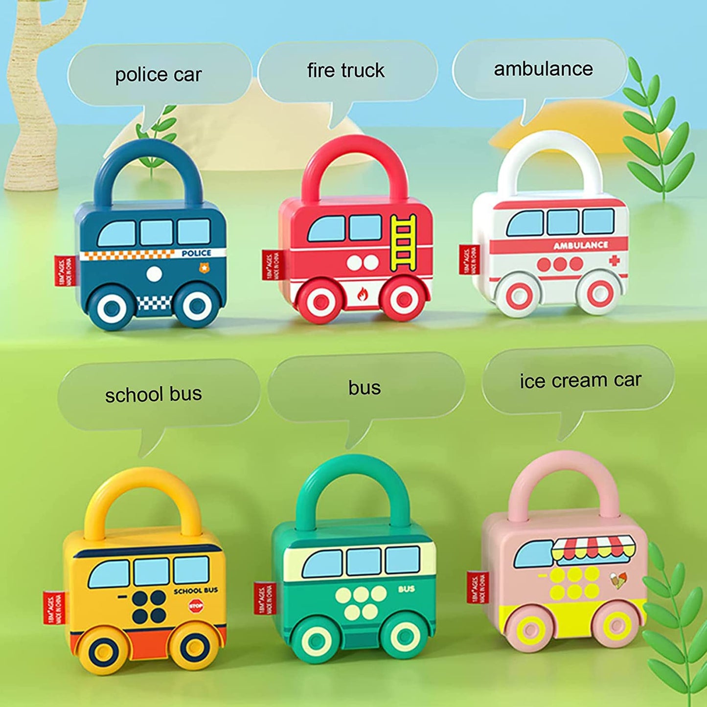 Montessori Educational Toys Learning Games Busy Board - Toddler Car Activities - Baby Sensory Fine Motor Skills Developmental Toys - Gifts for 12 18 24 Month Age 1 2 3 4 One Two Year Old Boys Girls