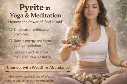 Natural Raw Pyrite Crystal Cluster – Stone of Prosperity & Confidence – Healing Crystal for Meditation, Yoga, Reiki, Chakra Balancing & Home Office Decor – Energy Manifestation Mineral