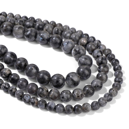 40pcs 10mm Natural Labradorite Gemstone Beads Healing Crystal Round Loose Stone Beads for Jewelry Making, Crystal Stone Beads for Bracelets Necklace Earrings Making